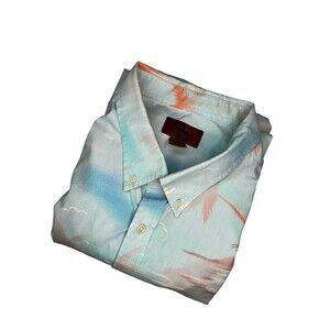 Foundry Supply Co Young Mens Short Sleeve Tropical Print Shirt‎ Men’s 3XLT